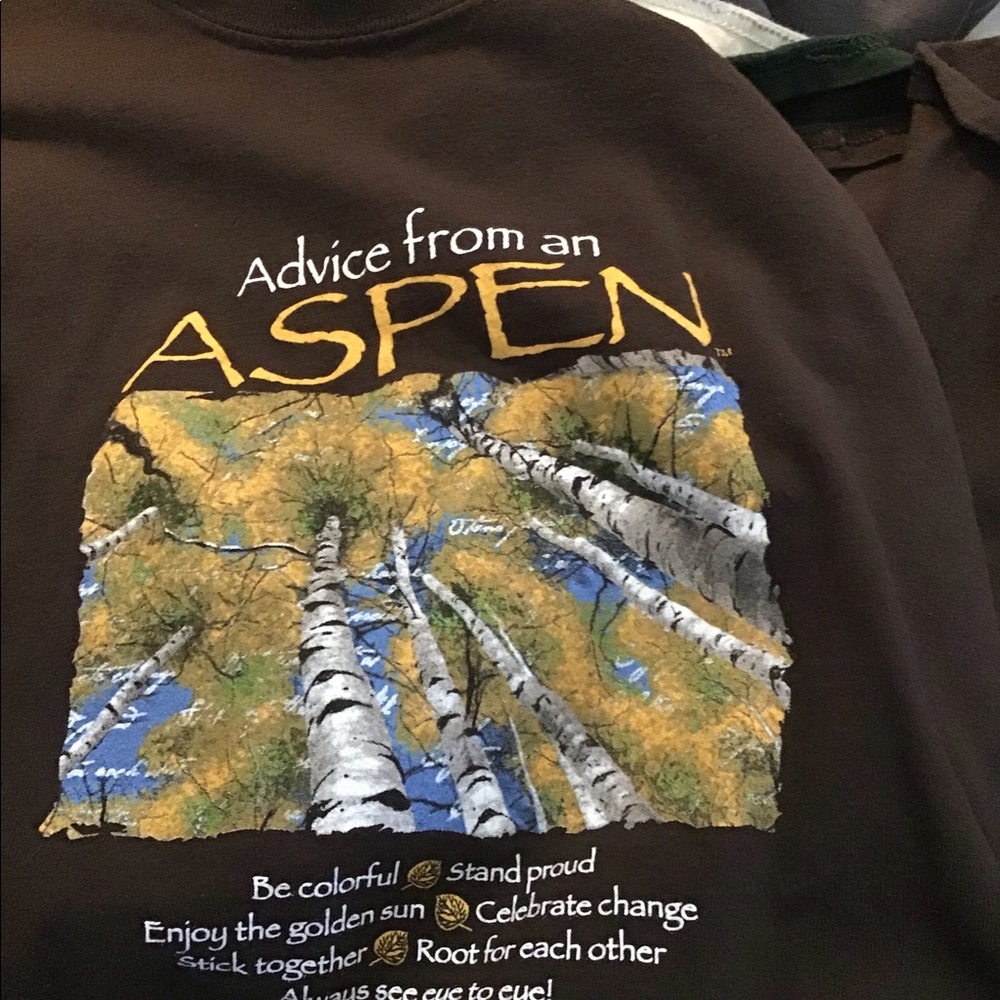 Advice from aspen tree shirt